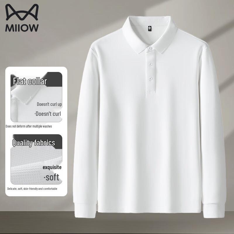 Mao Ren Men s Long Sleeve Polo Shirt 4XL