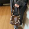 Casual Fashionable and Simple Women's Bag - Trendy Single Shoulder Bag with Chain Strap and Handbag Bucket Style Design