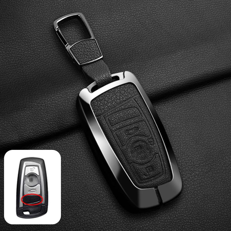 Goat Leather Zinc Alloy Car Key Case For Bmw X1 X3 X4 X5 1 3 5 7 Series F10 F15 F16 F20 F30 F10 F25 M3 M4 M5 Car Remote Key Case