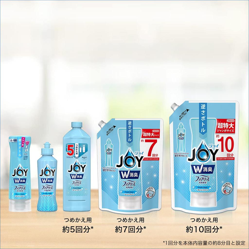 Joy Compact W Deodorant Fresh Clean Refill Synthetic Kitchen Detergent Jumbo Size 1330mL x 2 [Bulk Purchase]