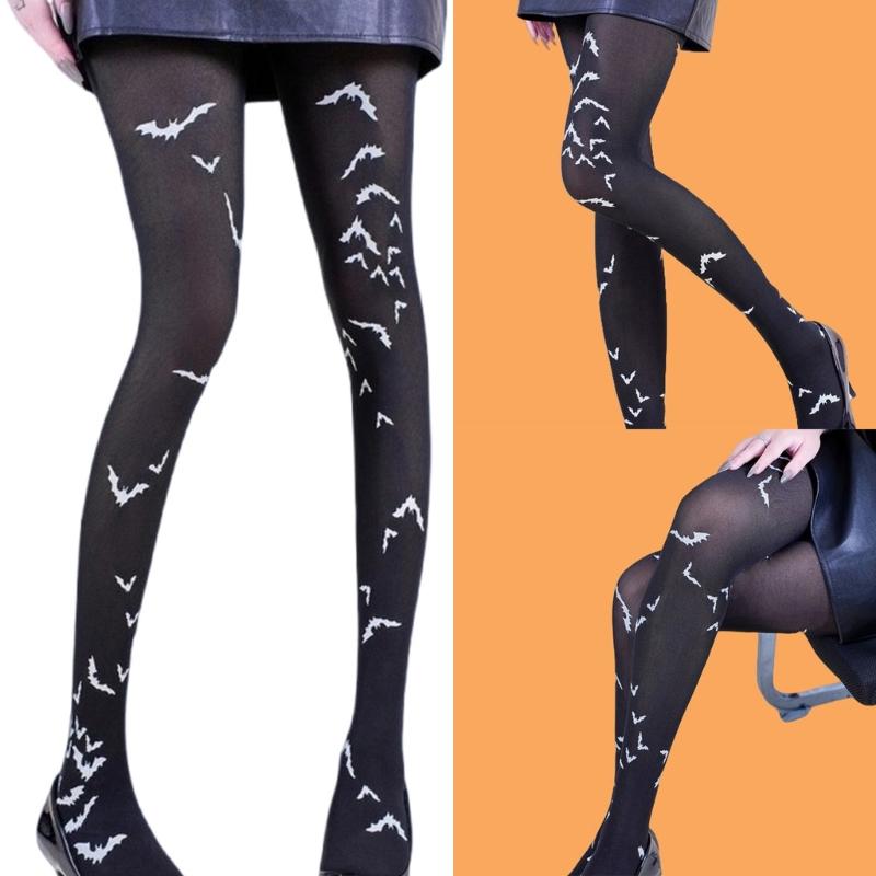 Halloween Costume Party Hosiery Practical Women's Scary Dance Tights Celebration Pantyhose Stretchy Leggings