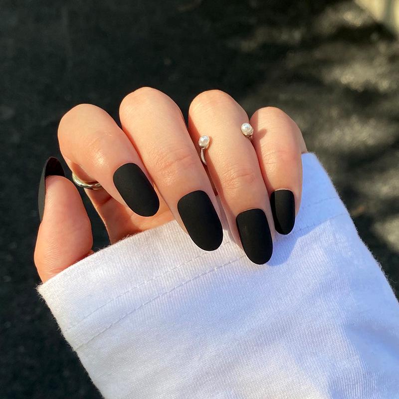 Wearable Matte Solid Color Nail Art Stickers - High-Grade Collection