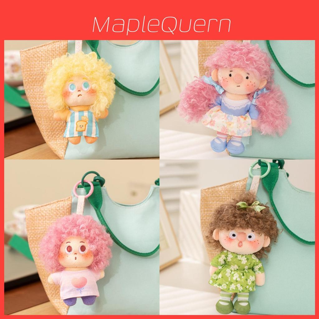 Plush Keychain With Rainbow Curly Hair For Kids And Teens Gift