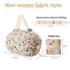 Ecofriendly Nonwoven Shopping Bag With Foldable Design For Travel And Grocery Use