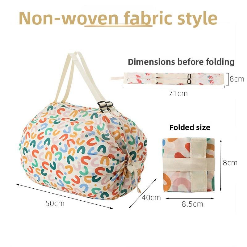 Ecofriendly Nonwoven Shopping Bag With Foldable Design For Travel And Grocery Use