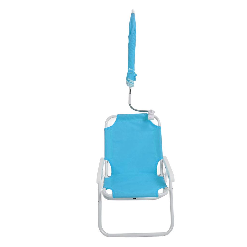 Children Beach Chair Folding Portable Camping Chairs Outdoor Lawn Sand Chair with Umbrella for Picnics Vacations Parties
