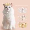 Adjustable Pet Crown Headdress Zinc Zinc Alloy Cat Princess Crown Cute Cat Crown Hat  Pet Accessories