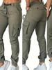 2025 Women's Fashion Multi-pocket Ankle-tie Workwear Pants
