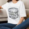 Connecticut T-Shirt Constitution State Tee Travel Tourist Gift for Boy Girl Mom Mama Dad Grand Family Friend Sister Brother Crew Team Party