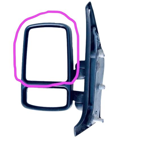 Mirror Insert Renault Master Mascott Movano Interstar 1998-2010 Upper without Heating - 6041543E