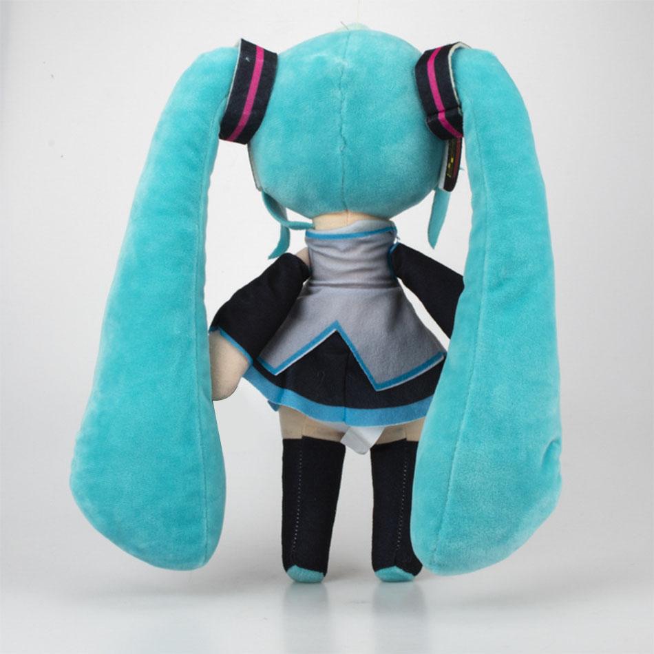 20-29cm Hatsune Miku Kawaii Q Verze Fufu Figurka Plyšová Panenka Anime Periferie Plyšák Sběratelský Model Ozdoba Hračky Dárky