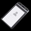 10Pcs Vertical Transparent Vinyl Plastic Clear Id Card Badge Holder