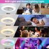 Household RGB Ceiling Fan Light Bluetooth Variable Frequency Bedroom Fan Lamp Modern Minimalism Ceiling Fan With Light 50CM