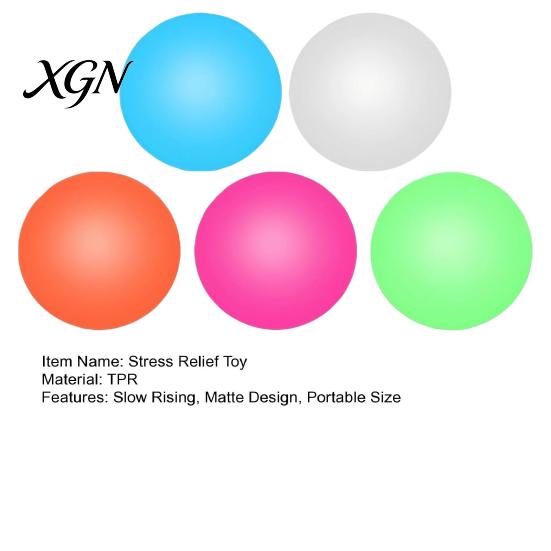Squeeze Fidget Toy 1/4Pcs TPR Stress Ball Slow Rising Matte Hand Exercise Relaxation Sugar Decompression Sensory