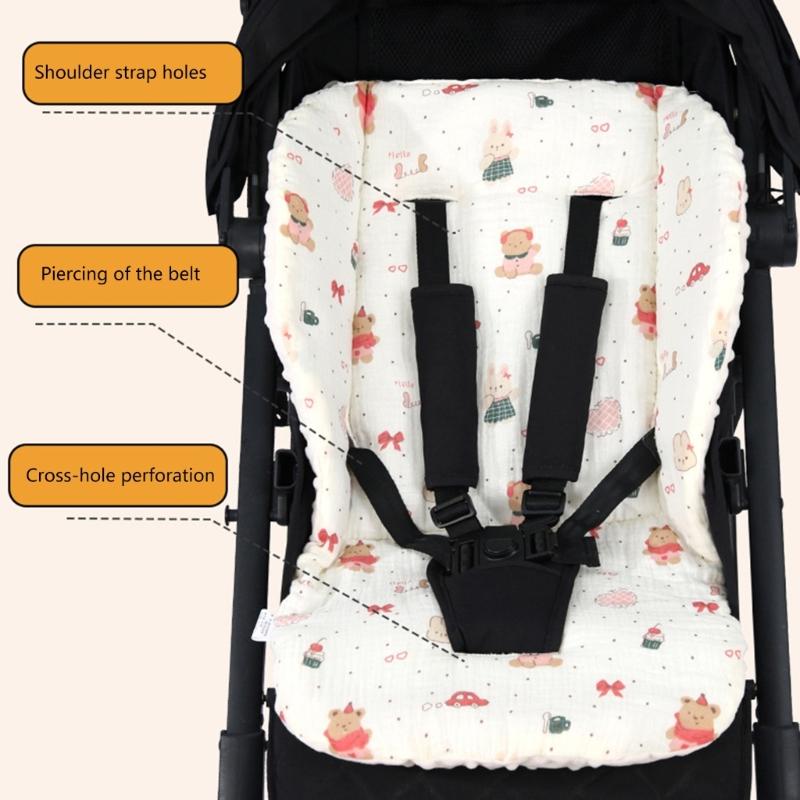 Four Season Infant Strollers Seat Pad Cushion Double Sided Design Even In Hot And Cold With Universal Compatibility