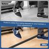 1PC 1m/39.37inch Self Adhesive Floor Cord Cover Trimmable Cable Management PVC Low Profile Power Cord Protector Home Office