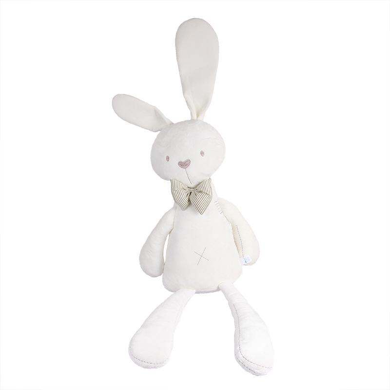 BBSKY Baby Bow Long-Legged Rabbit Large Soothing Sleep Companion Doll