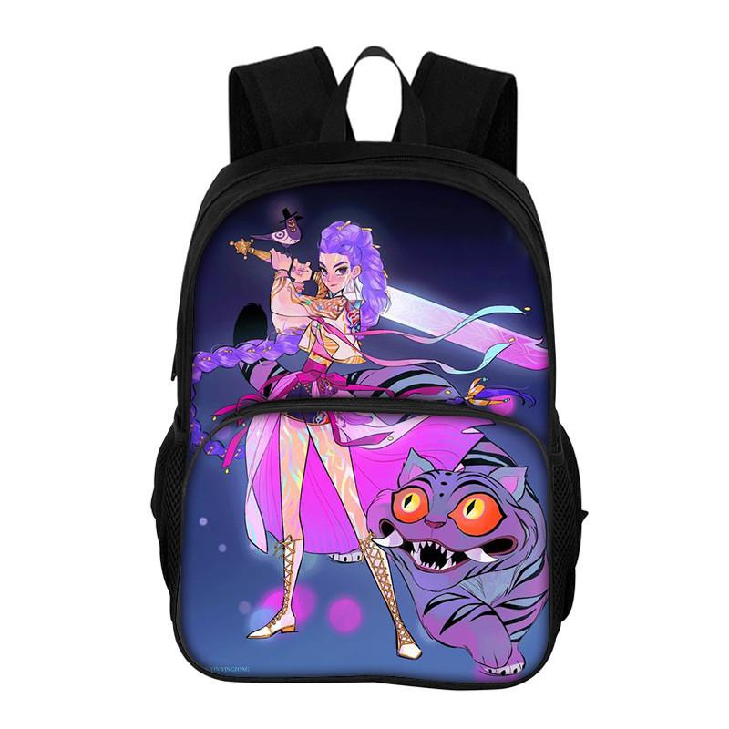 Hunter Witches Kpop Backpack With Oxford Fabric And Breathable Cushion Straps For School Students