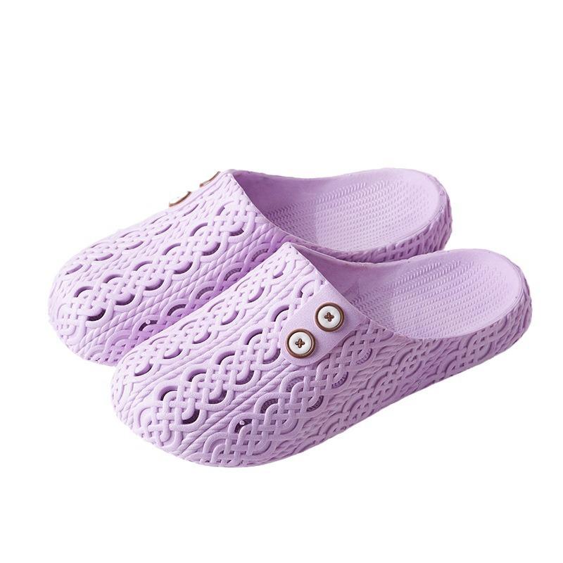New summer slippers women's summer flat bottom comfortable non-slip women's soft bottom cool slippers