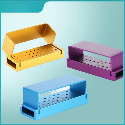 DENTAL 30 Holes Dental Burs Drill Disinfection Block High Speed Handpiece Holder Aluminium Instrument Dentistry Tools