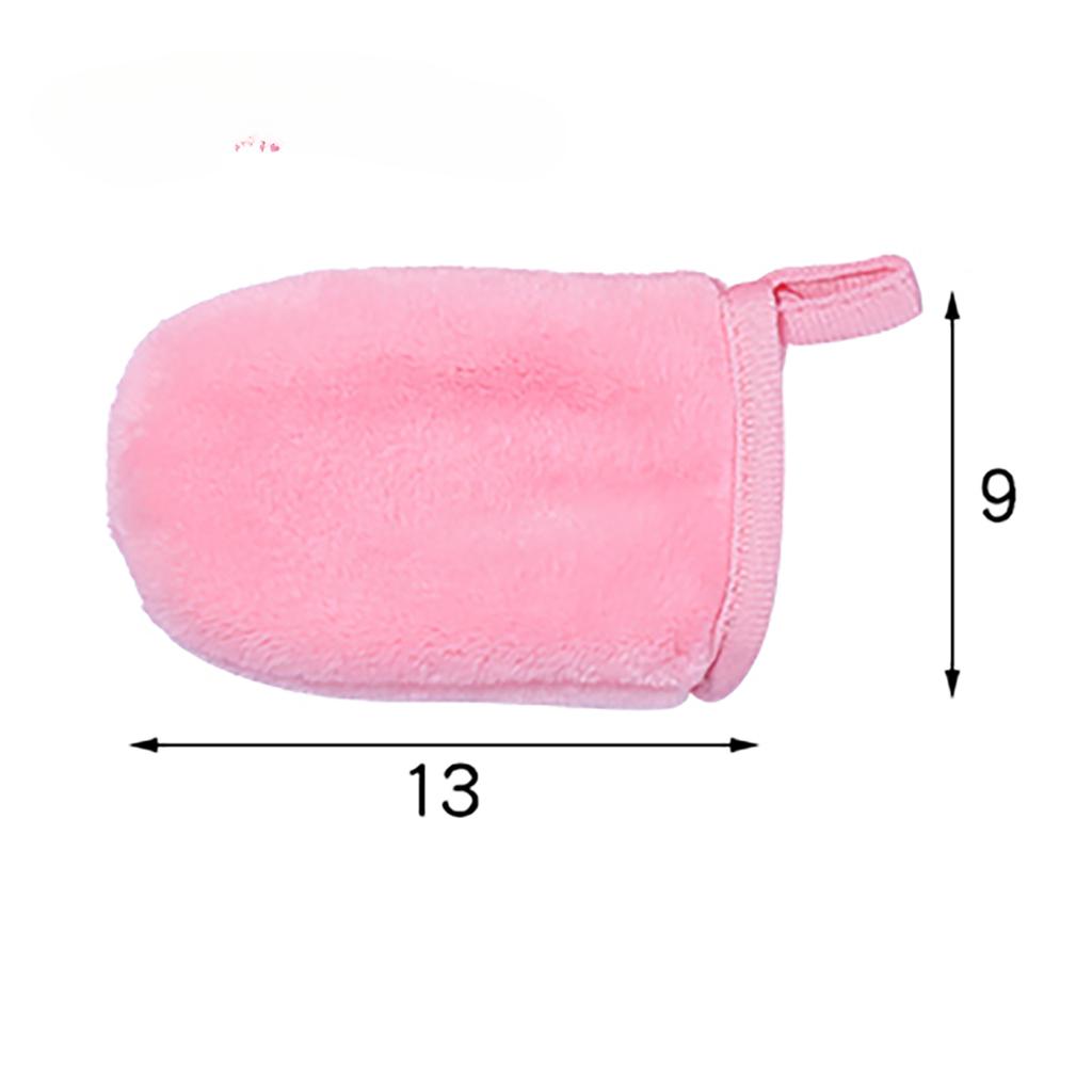 Facial Deep Cleansing Reusable Makeup Remover Gloves Soft Microfiber Cleansing Makeup Remover Gloves Cleansing Towel for Face