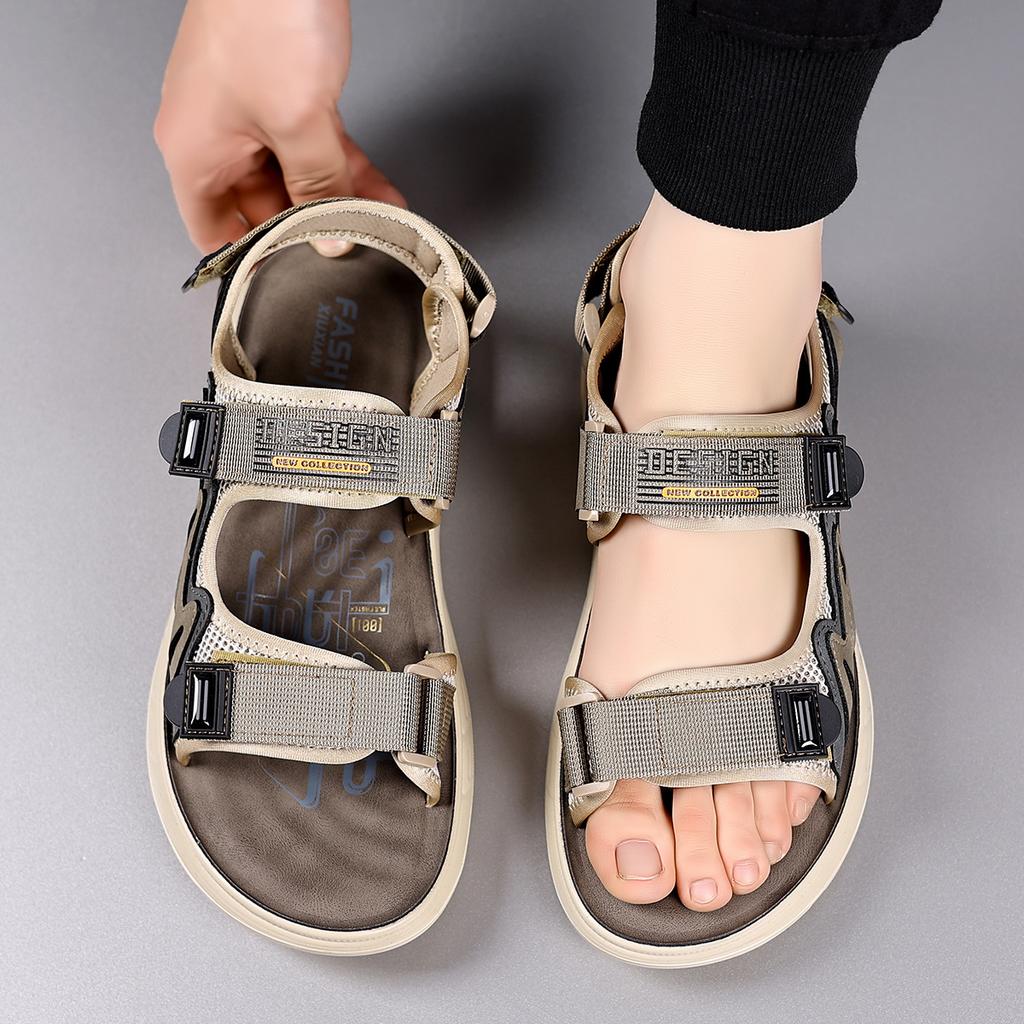 Fashion Outdoor Anti-slip Beach Shoes for Men Fashion Casual Driving Soft-soled Anti-slip Platform Sandals Male Summer New Sandals Man