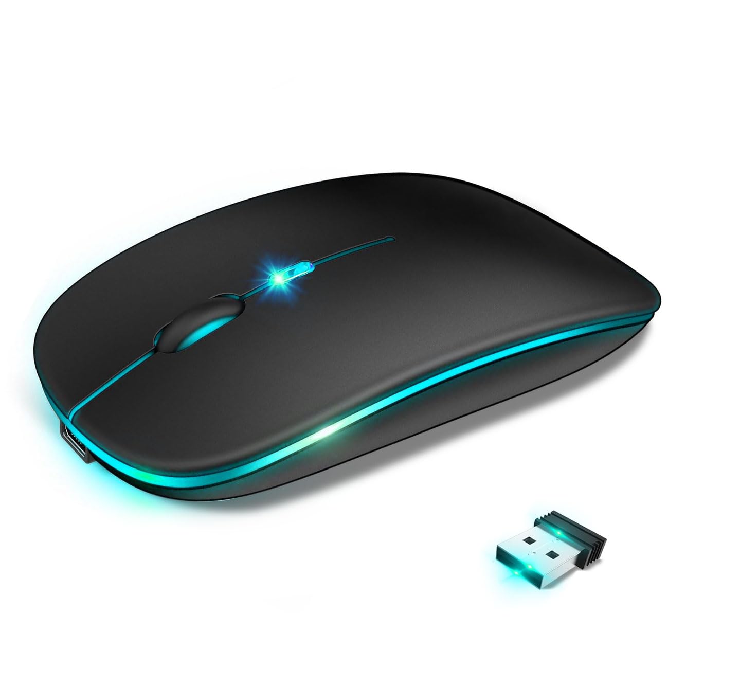 

Wireless Bluetooth Instant High DPI Easy Easy Compatible with and MacBook Mouse, Slim, 5.0, Quiet, Connection, Compact, Sensitivity, 2.4GHz, 3-Level чорний