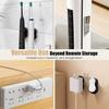 2pcs Self-Adhesive Magnetic Remote Holder - Plastic Wall Mount for TV/AC/Fan Remotes, No Power Needed, Home/Office Organizer
