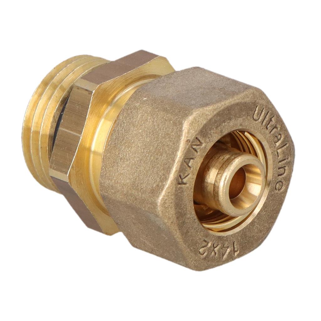 UltraLINE Brass Screwed Connector GZ - 14 G1/2"