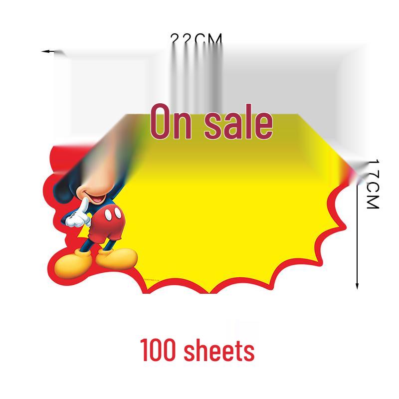 Extra Large Price Tag Promotion Card for Supermarket Displays