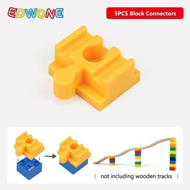 New All Kinds of Wooden Train Tracks Connectors Accessories Plastic Track Parts Fit for All Brands Wood Tracks Toys For Kids