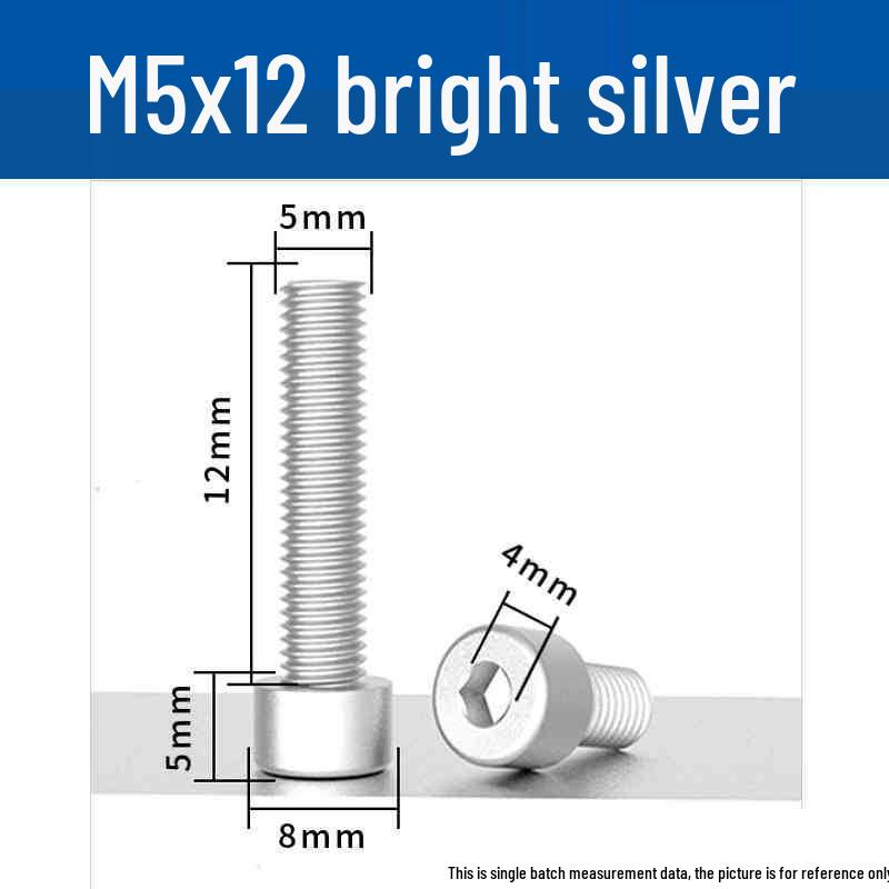 Śruby z łbem walcowym z gniazdem sześciokątnym z anodowanego aluminium M5 - Lekkie, Trwałe, Odporne na zużycie