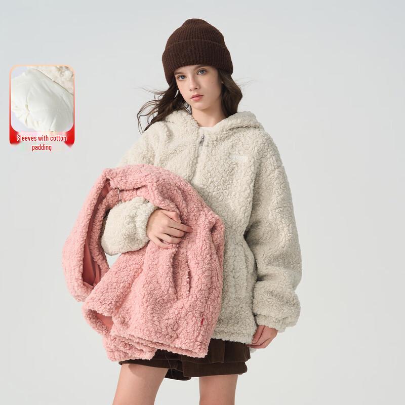 Montagut Kids  Heavy Faux Lambswool Lined Hooded Jacket 140