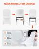 30 Pcs White Chair Covers, Polyester Spandex Chair Cover, Stretch Slipcovers for Wedding Party Dining Banquet Flat-Front Chair Covers, Fits Chair