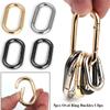 Hiking Snap Bottle Hooks Outdoor Carabiner Bag Belt Buckles Spring Oval Rings Handbags Clips