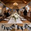 Black White Party Triangle Banner For Nursery Photos And Celebration Settings