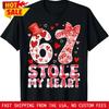 67 Valentines Stole My Heart Six Seven Meme 6 7 Unisex Kid T Shirt Vintage Homme Comfortable Soft Designer Clothes