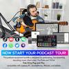 ALSO GO Podcast Equipment Bundle BM-800 Microphone Gold F998 Sound Card for Podcasting Singing Gaming Live Streaming YouTube TikTok