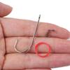Single Hook Fishing Fixed Hooks Carbon Steel Barbed Fishhook Live Shrimp Fishing Hooks  Live Bait