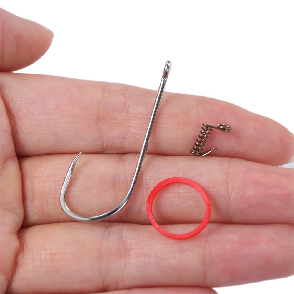 Single Hook Fishing Fixed Hooks Carbon Steel Barbed Fishhook Live Shrimp Fishing Hooks  Live Bait