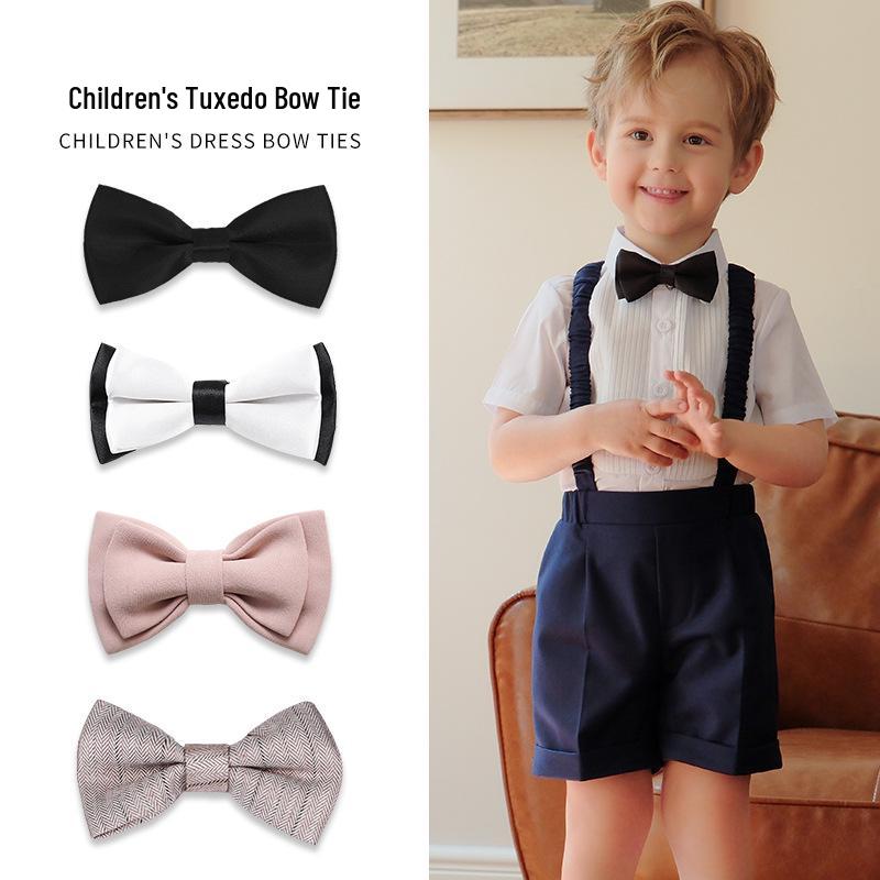 Kinder Einfarbig Fliege Krawatte Accessoires für Baby Auftrittskleidung
