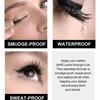 Zwarte mascara Volume en krul zonder vlekken Langdurig waterbestendig en zweetbestendig Zachte borstel Eenvoudig te gebruiken Mascara met volledig effect
