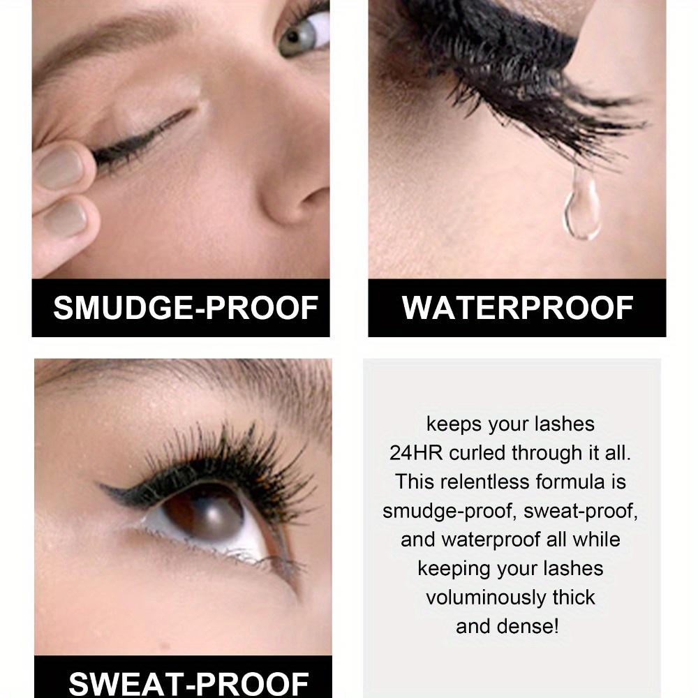 Zwarte mascara Volume en krul zonder vlekken Langdurig waterbestendig en zweetbestendig Zachte borstel Eenvoudig te gebruiken Mascara met volledig effect