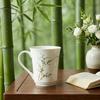 Hand-Painted Bamboo Ceramic Mug - Chinese Style Tea Cup for Home & Office