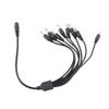 5.5x2.1mm 1 Female to 8 Male Power Cord Splitter Adapter Cable Extension for CCTV Camera