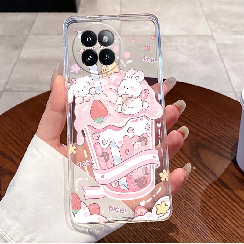 For Xiaomi Civi 4 Pro Case Clear Luxury Cute Love Rabbit Funny TPU Soft Silicone Back Cover For Xiaomi 14 Civi 4Pro Phone Case