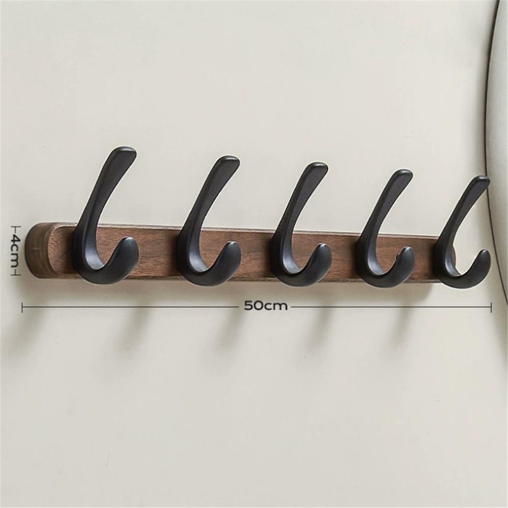 Robe Hook,Clothes Hook,Kitchen Hooks, Wood and Aluminum Towel Hanger Wall Mounted Towel Hooks kitchen hooks bathroom accessories