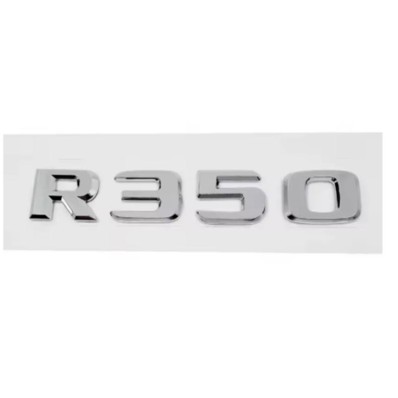 ABS Auto Heckaufkleber Alphabet Kofferraum Emblem Aufkleber Exterieur für Mercedes Benz R63 R300 R320 R350 R500 R-Klasse 3D Emblem Zubehör