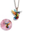 Collier Colibri Tendance Bijoux Pour Femmes Cadeaux d'Anniversaire Exquis Pour les Êtres Chers Collier Alliage Coloré
