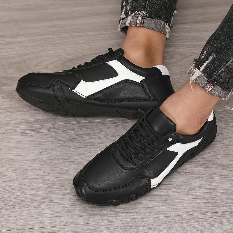 Fashion Women's Lace Up Flat Sports Shoes Comfortable Casual Fashionable Casual Shoes 2025 Men's Simple White Walking Shoes Size 36 48